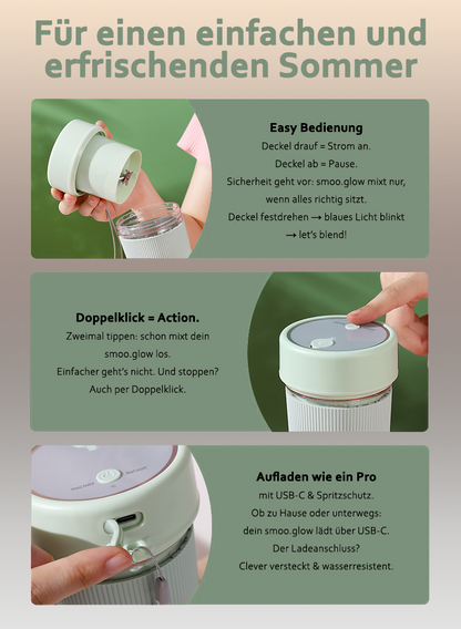 smoo.glow – Smoothie to go, stylisch & praktisch